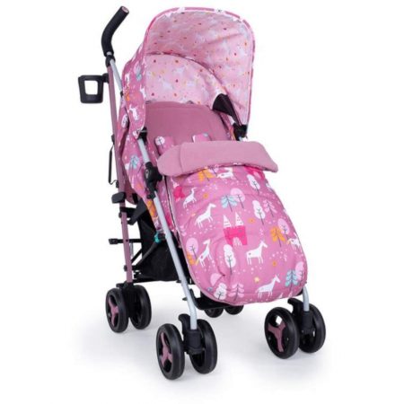 Cosatto Supa 3 Stroller with Footmuff - Dusky Pink Unicorn Land