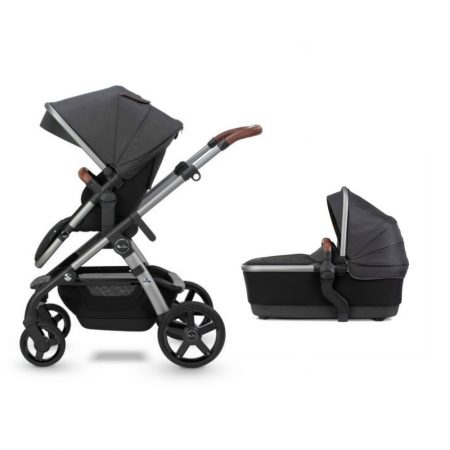 Silver Cross Wave 2021 Pushchair & Carrycot - Charcoal