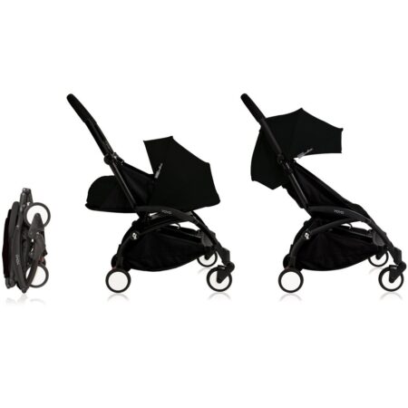 Babyzen YOYO+ Complete Stroller & Newborn 0+ pack- Black/Black Frame