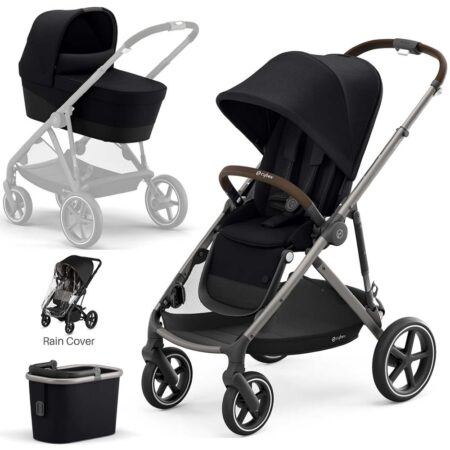 Cybex Gazelle S Taupe / Deep Black Stroller and Carrycot