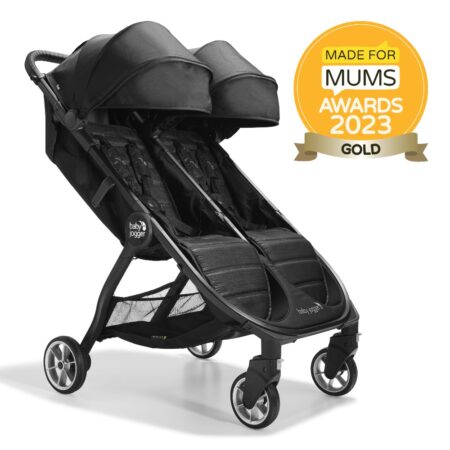 Baby Jogger City Tour 2 Double Stroller Black Twin Pushchair for 2
