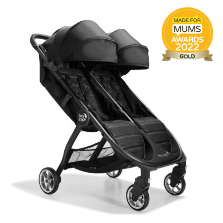 Baby Jogger City Tour 2 Double Stroller Black Twin Pushchair for 2