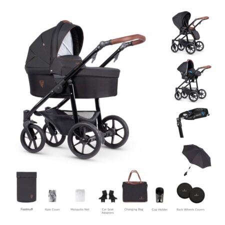 Venicci Gusto 2.0 Noir Ultimate Travel System with Isofix Base