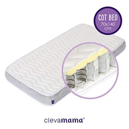 Premium Deluxe ClevaFoam® Pocket Sprung Mattress 70 x 140 Cot Bed