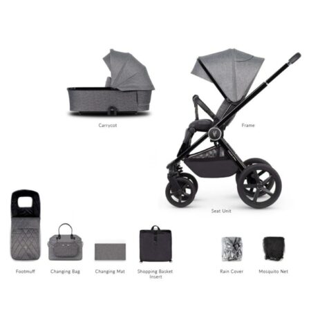 Venicci Tinum Upline Slate Grey - Pushchair & Carrycot