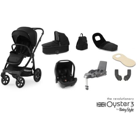 Oyster 3 Onyx 8 Piece Bundle with Capsule Car Seat and Base
