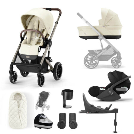 Cybex Balios S Lux Seashell Beige with Taupe Frame - Cloud T and T Base