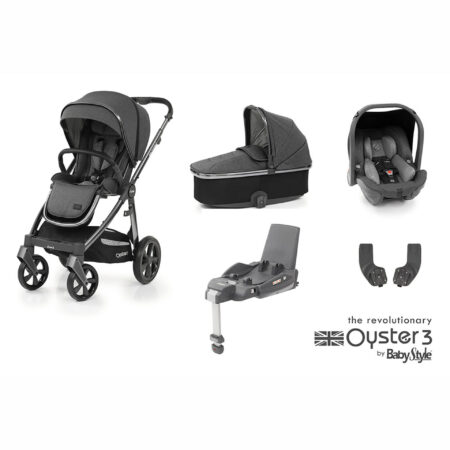 Oyster 3 Fossil 5 Piece Bundle with Capsule Car Seat and Base