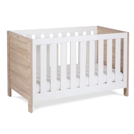 Silver Cross Finchley Nursery Furniture Cot Bed white oak