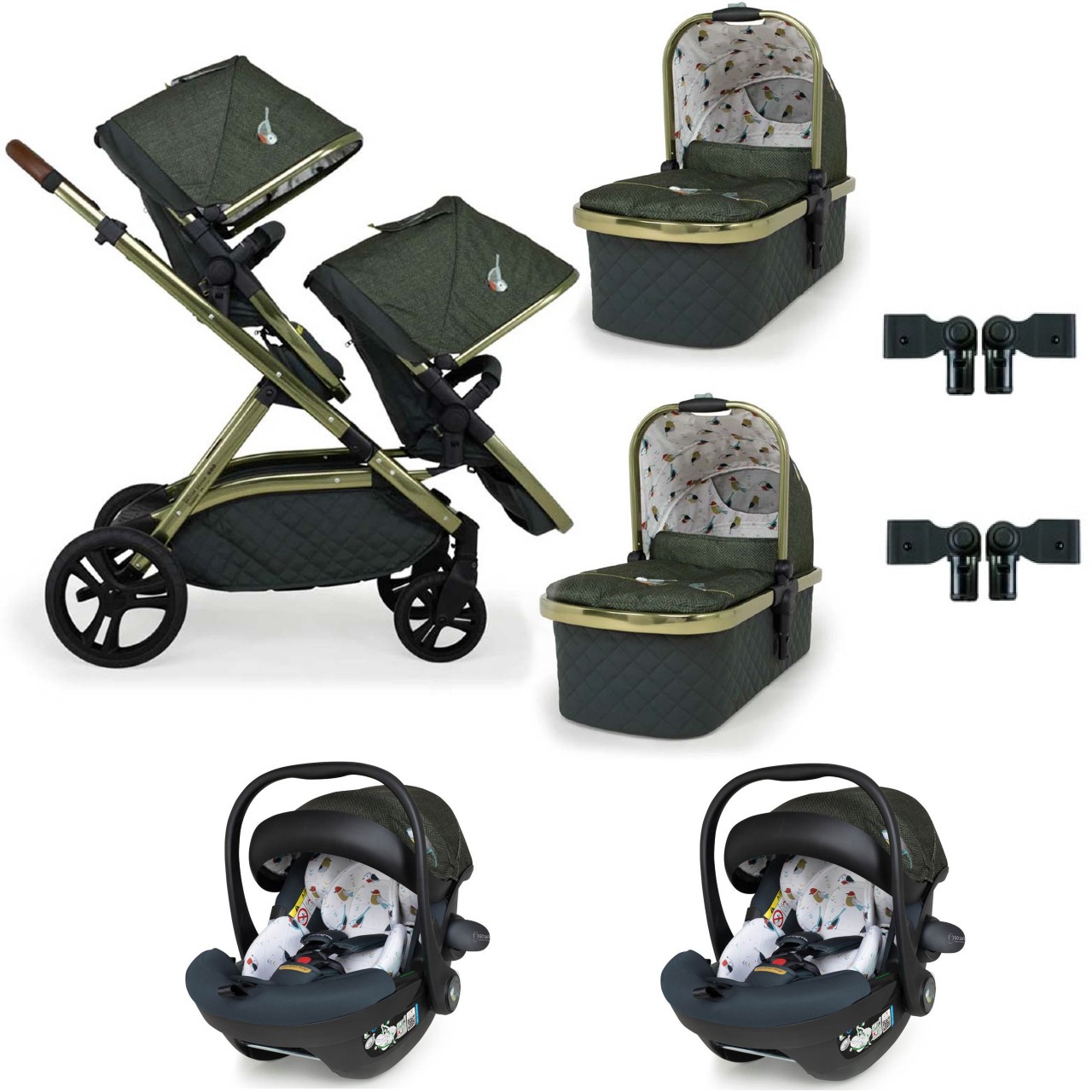 Wow XL Twin with Car seats and adapters