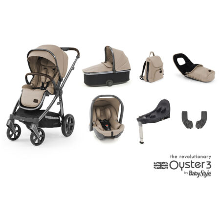 Oyster 3 Butterscotch 7 Piece Bundle with Capsule Car Seat and Base