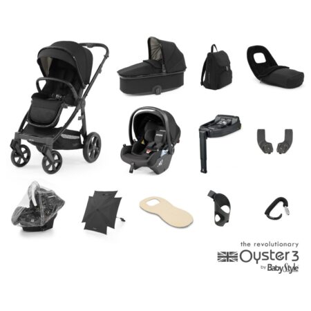 Oyster 3 Pixel 12 Piece Bundle with Peg Perego Car Seat and Base