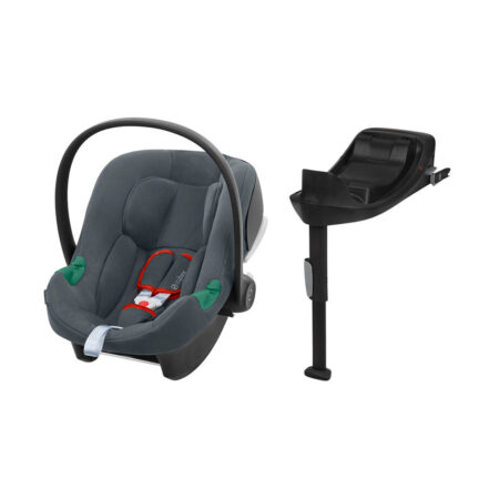 Cybex Aton B2 i-size Car Seat and Isofix Base in Steel Grey