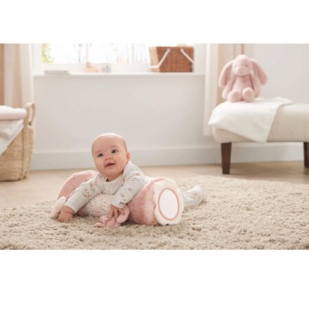 mamas and papas welcome to the world tummy time pink