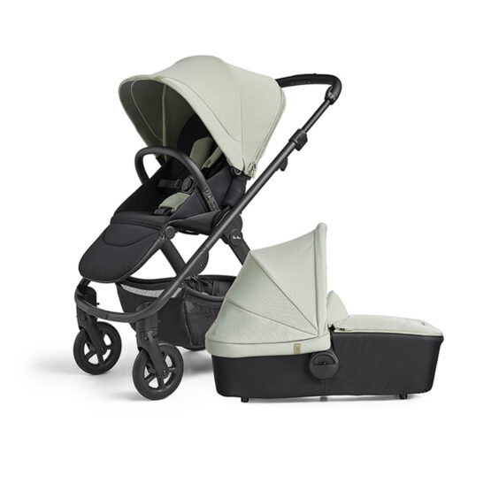 Silver Cross Tide Pushchair and Carrycot in Sage