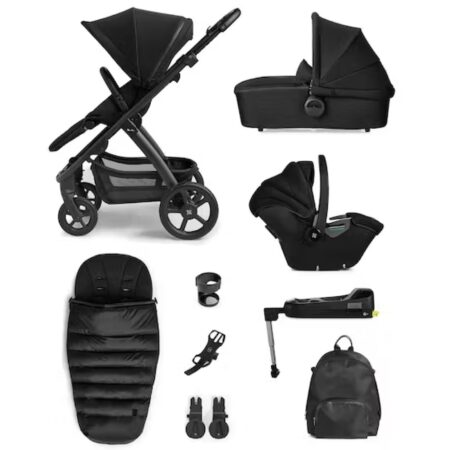 Silver Cross Tide 3 in 1 Travel System Space, Car Seat, Base & Accs