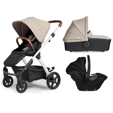 Silver Cross Tide 3 in 1 Travel System with Dream Car Seat Stone