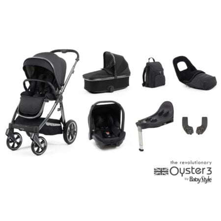 Oyster 3 Carbonite 7 Piece Bundle with Capsule Car Seat and Base