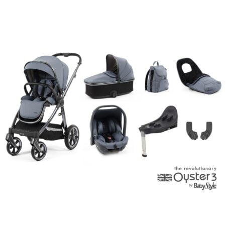 Oyster 3 Dream Blue 7 Piece Bundle with Capsule Car Seat and Base