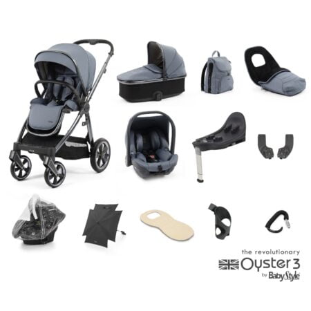 Oyster 3 Dream Blue 12 Piece Bundle with Capsule Car Seat and Base