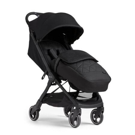 Silver Cross Clic Compact Stroller 2023 Space Black with Footmuff
