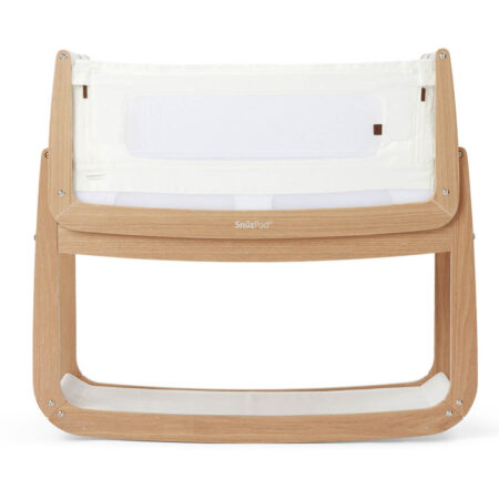 SnuzPod 4 Bedside Crib with Mattress - Oak