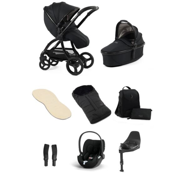 egg 3 houndstooth black bundle with cloud t car seat