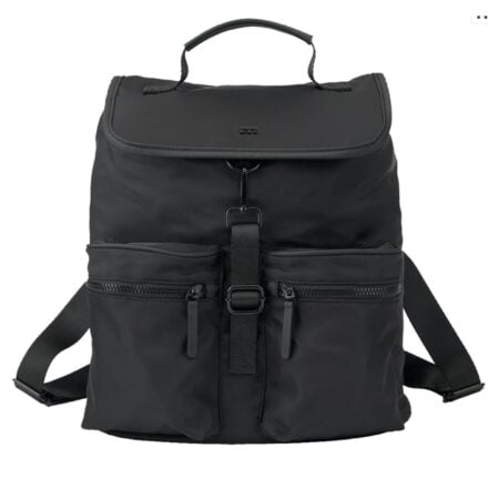 bababing sustainable changing bag in black