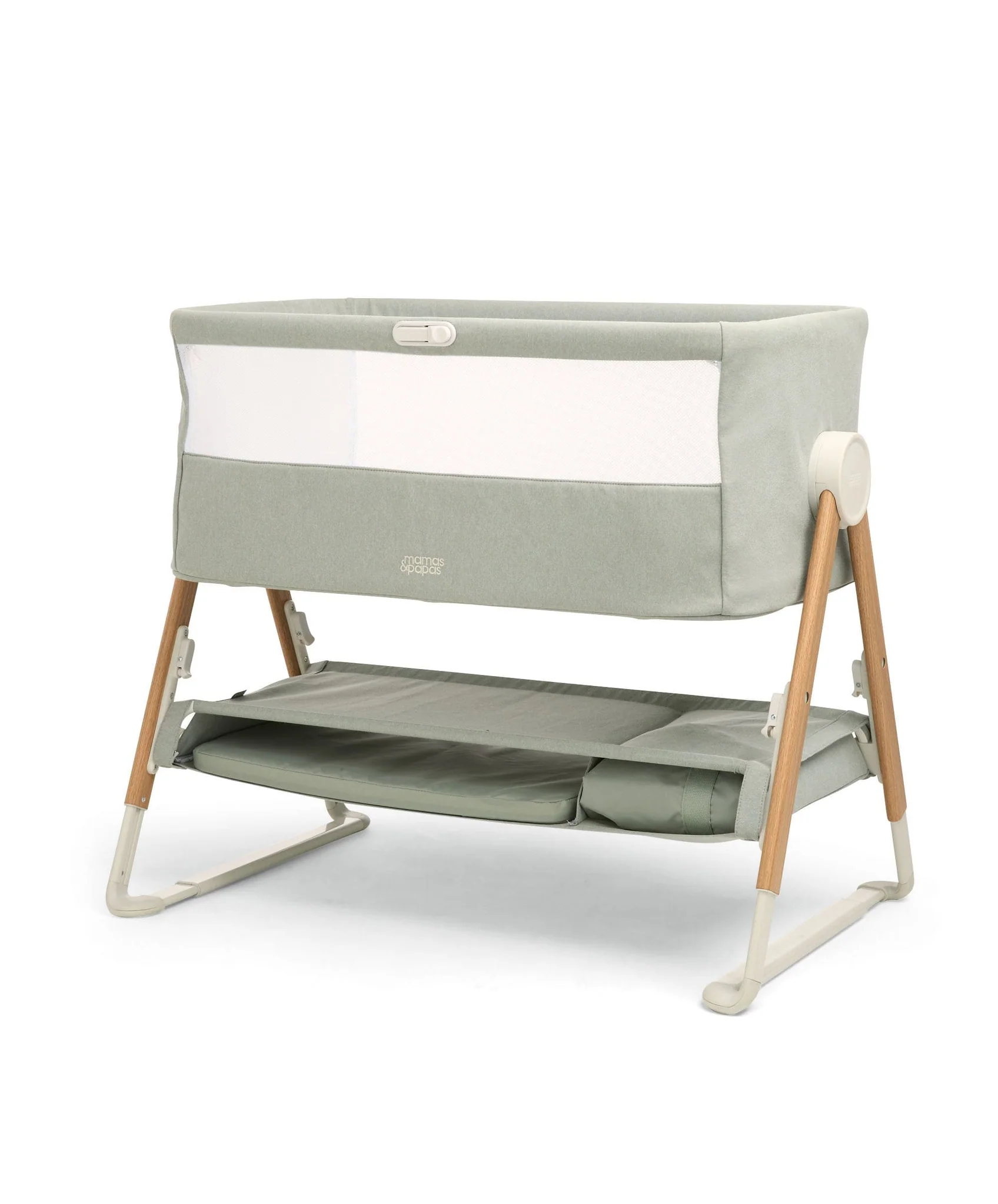 mamas-papas-bedside-sleeping-lua-bedside-crib-sage2