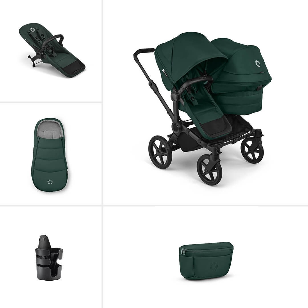 Bugaboo Donkey 6 Double Essential Bundle – Fern Green bugaboo donkey essential double fern green