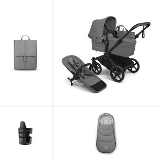 Bugaboo Donkey 6 Single Essential Bundle – Moon Grey bugaboo donkey essential single moon grey