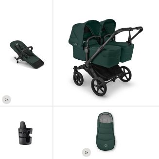 Bugaboo Donkey 6 Twin Essential Bundle – Fern Green bugaboo donkey essential twin fern green