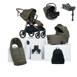 Mamas & Papas Ocarro 2 I-Snug & Base Bundle – Evergreen mamas papas ocarro 2 evergreen i snug i base