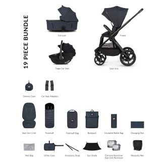 Venicci Upline 3 x Hunter 3 in 1 Comfort Bundle – Navy venicci upline 3 hunter navy 3 in 1 comfort