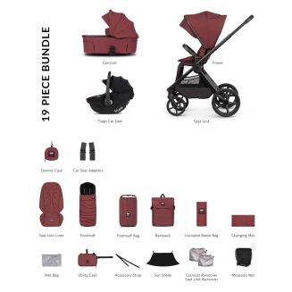 Venicci Upline 3 x Hunter 3 in 1 Comfort Bundle – Red venicci upline 3 hunter red 3 in 1 comfort